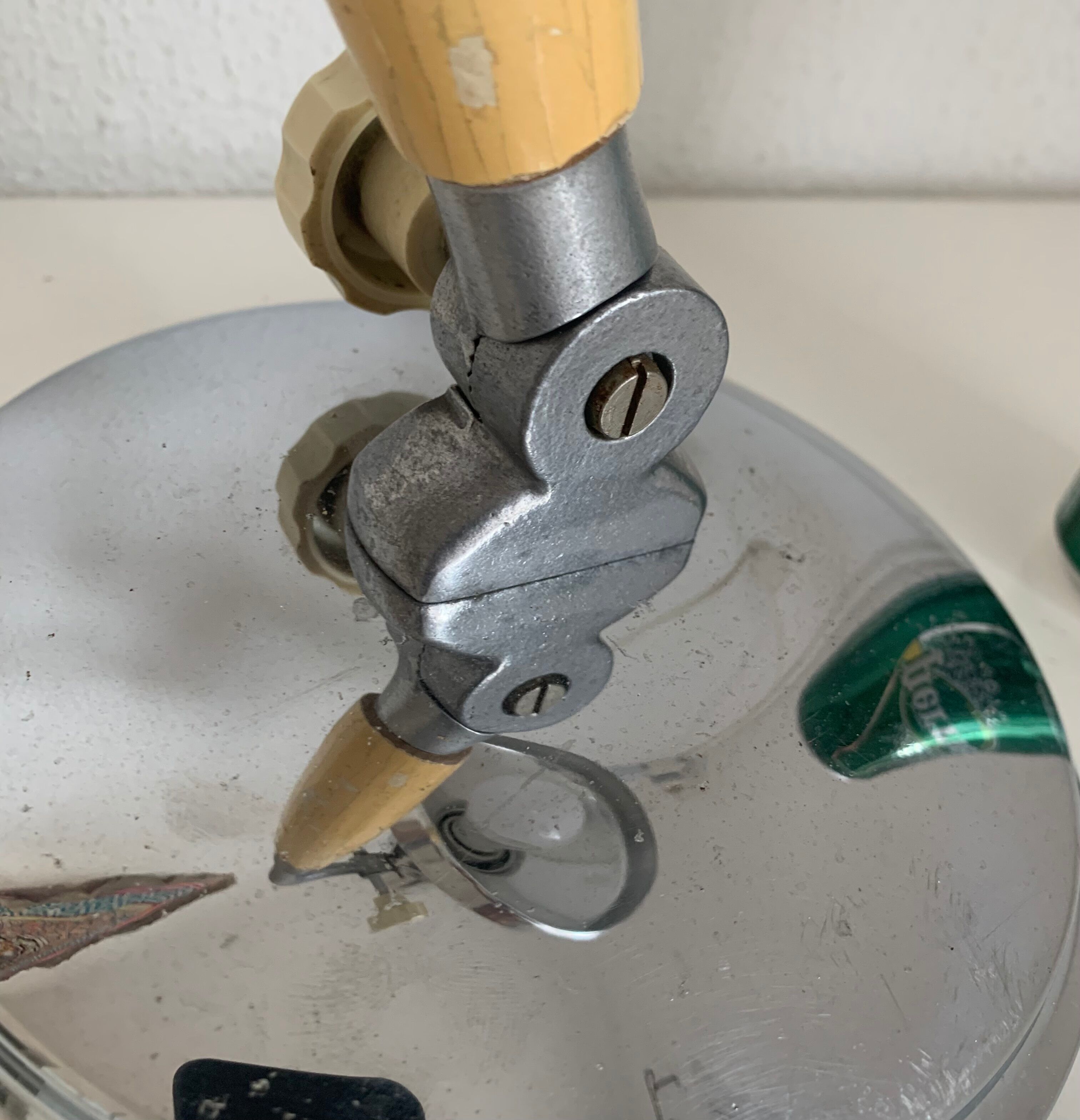 Vintage 1950 industrial table lamp Kurt Rosenthal - 43 cm