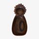 Scandinavian fruit bowl pineapple in teak