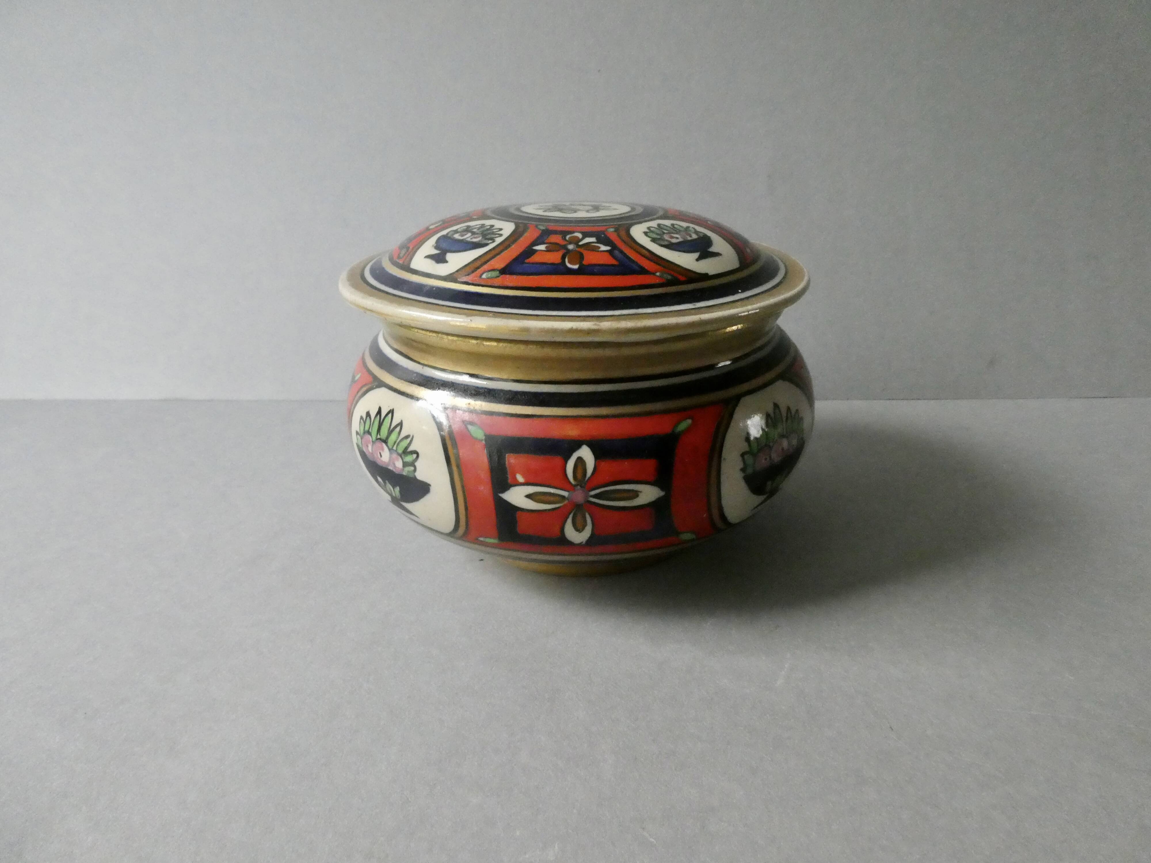 Art Deco jewelry box, signed Renoleau