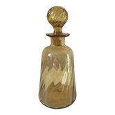 Antique Green Crystal Decanter, 1900