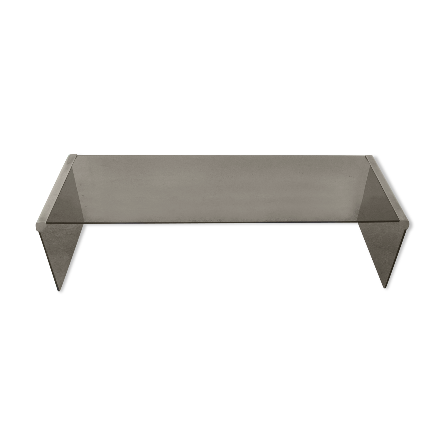 Galotti and Radice 70s smoked glass coffee table