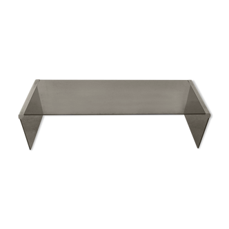 Galotti and Radice 70s smoked glass coffee table