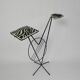 Fifties side table with newspaper rack and COGEBI ORNAMIN parts