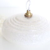 White Clichy glass hanging