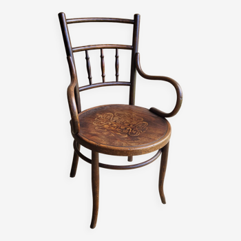 Fischel armchair in curved wood 1920