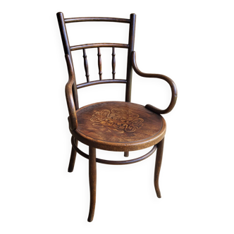 Fischel armchair in curved wood 1920