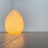 Vintage Murano glass egg floor lamp whirlpool by Vetri Murano