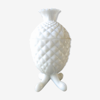 Bonbonnière forme ananas en opaline