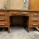 Teacher's desk from the 1950s on legs.