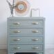 Green art deco dresser