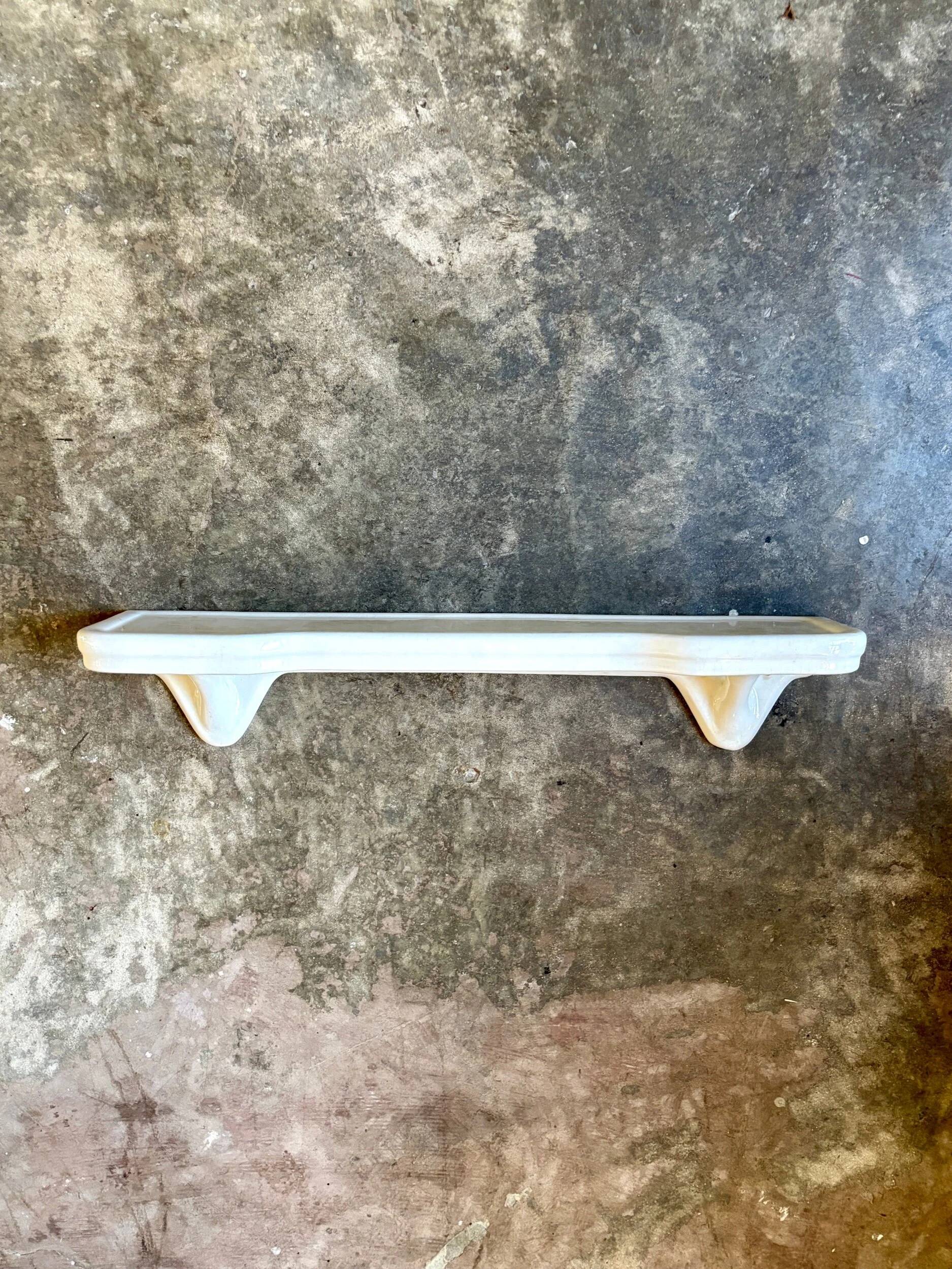 White earthenware wall shelf no. 4