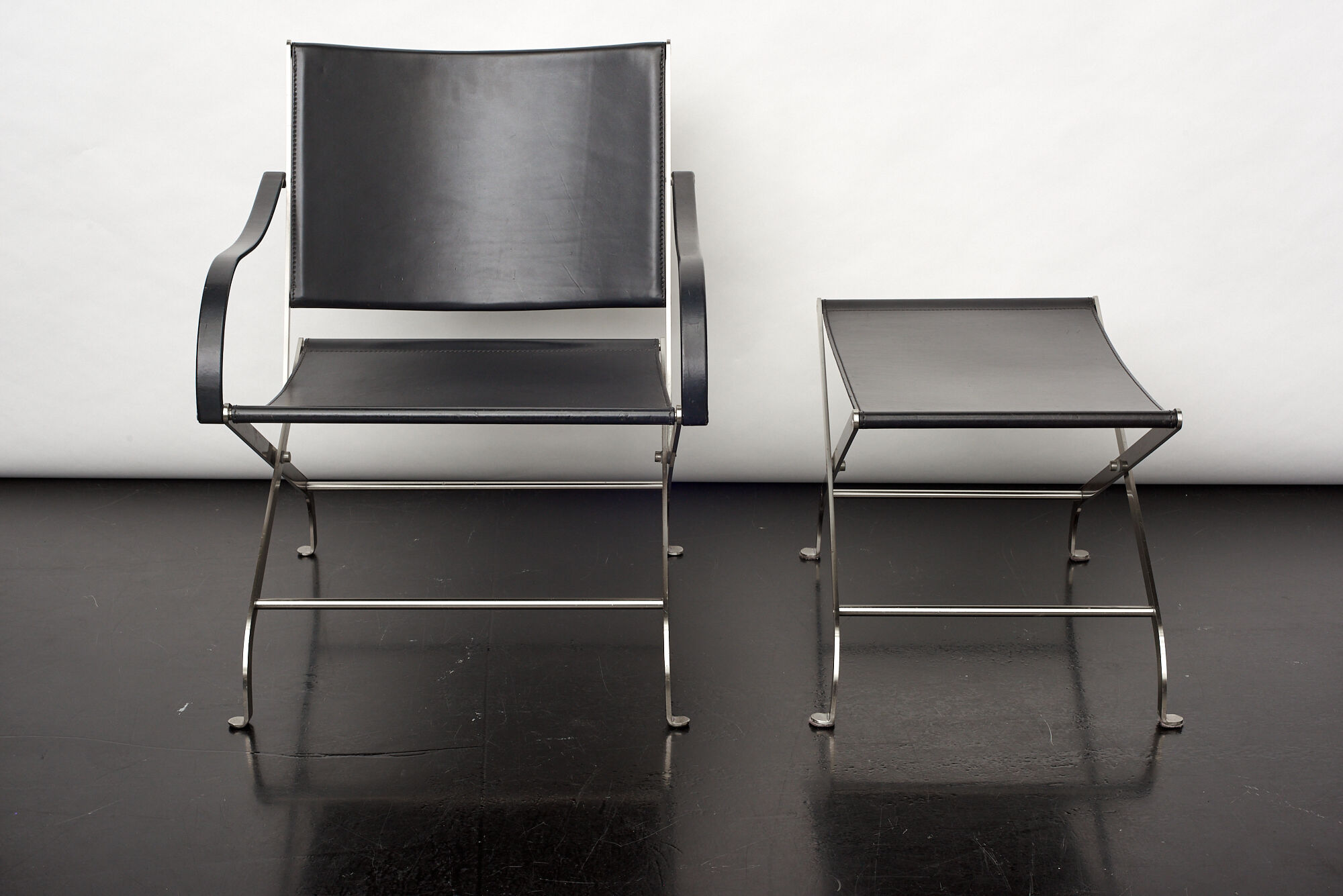 Carlotta armchair & footstool designed by Antonio Citterio for Flexform in 1997