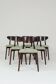 Modern Set of 6 Dining Chairs, Pistachio Farbic 