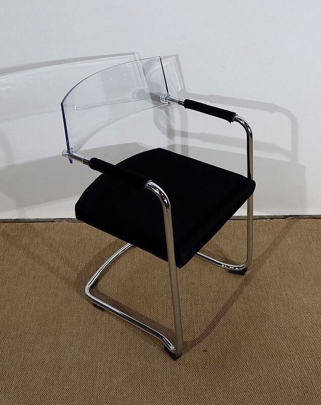 Office chair in chromed metal – xxth