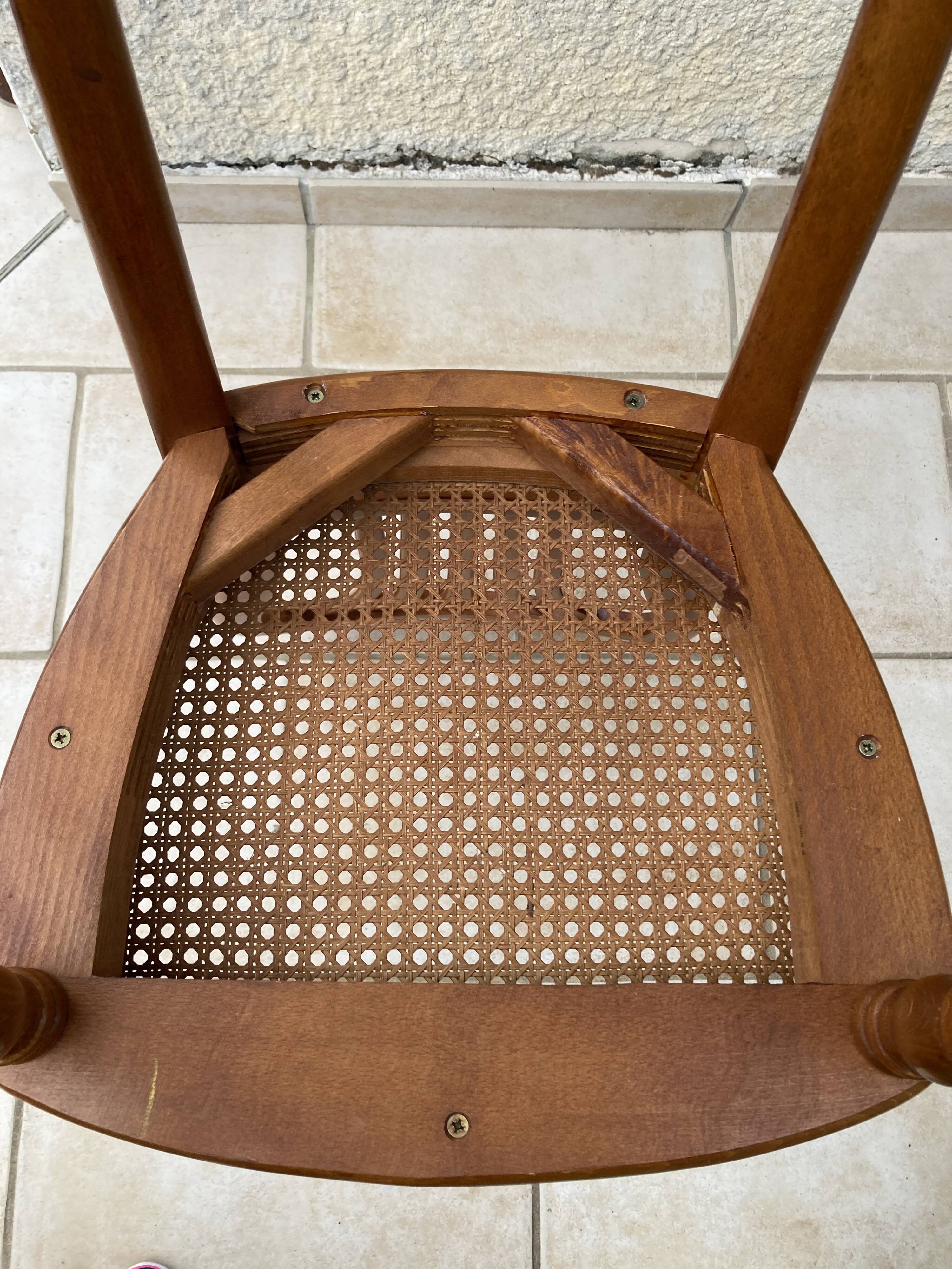 Série de 6 chaises louis philippe montgolfière