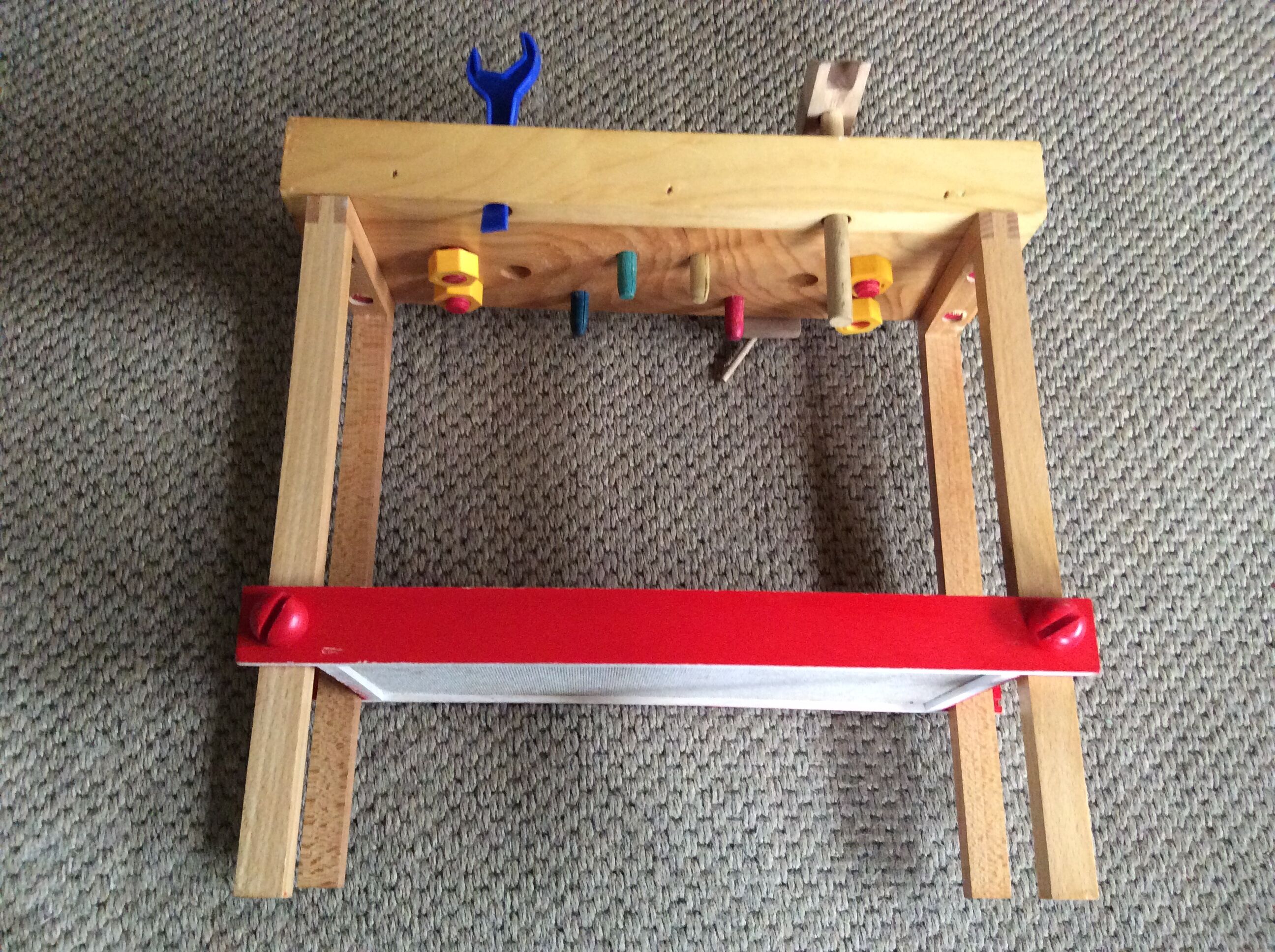 Child wooden workbench