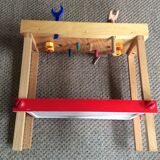 Child wooden workbench