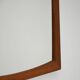 Danish rectangular teak mirror by Aksel Kjersgaard