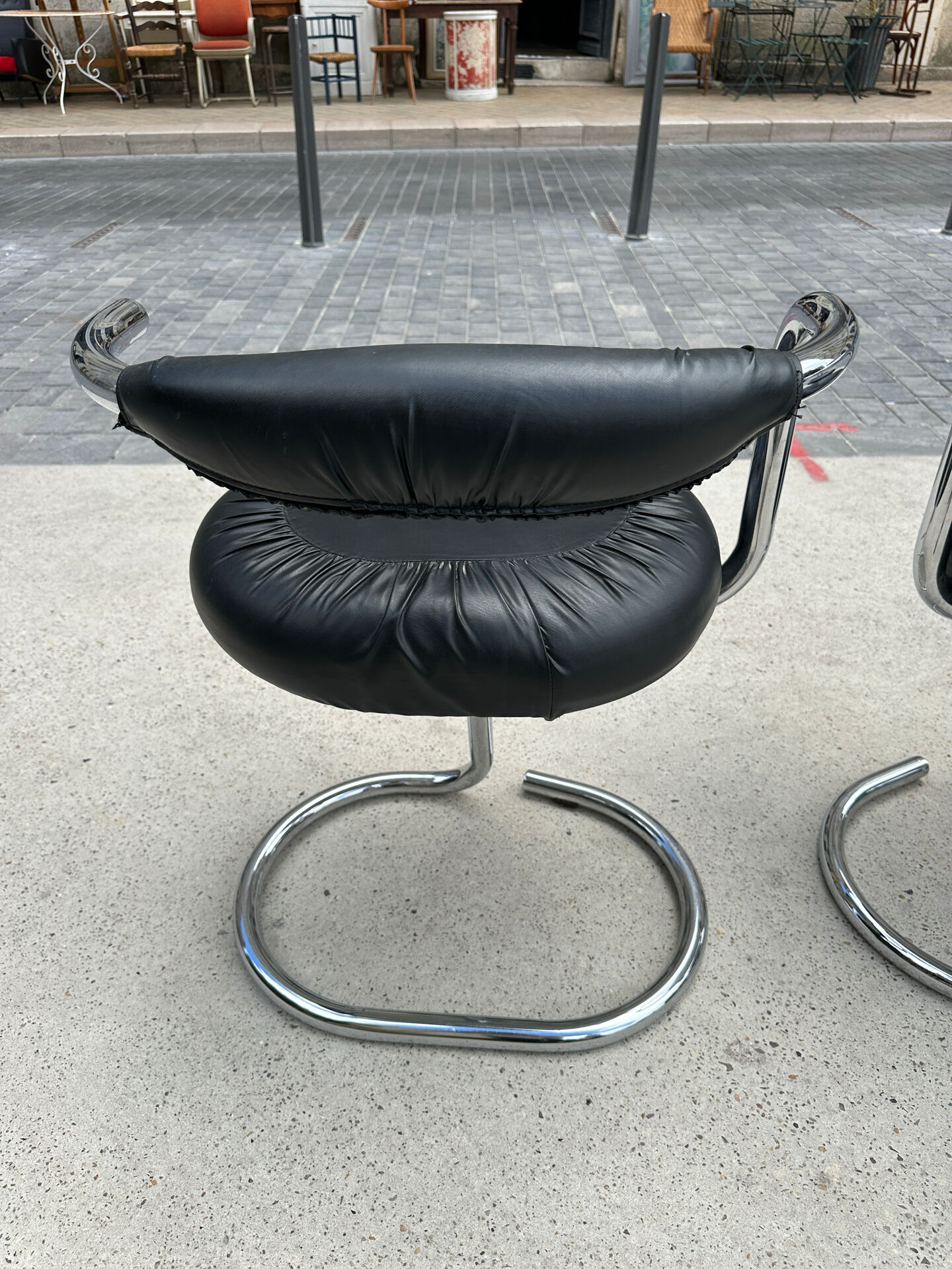 4 chaises Cobra par Giotto Stoppino