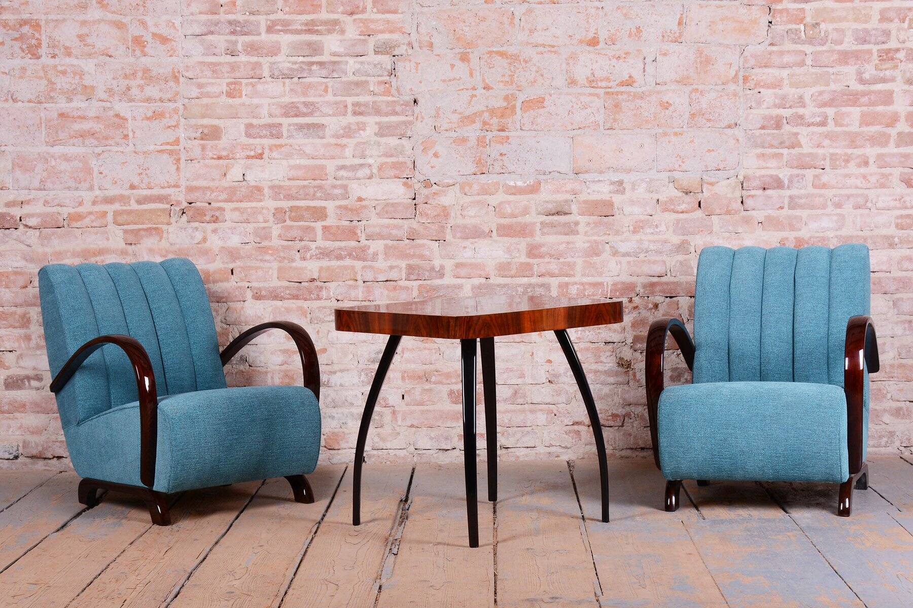 Art Deco Armchairs by J. Halabala for Up Zavody, Czech, 1930s, Set of 2