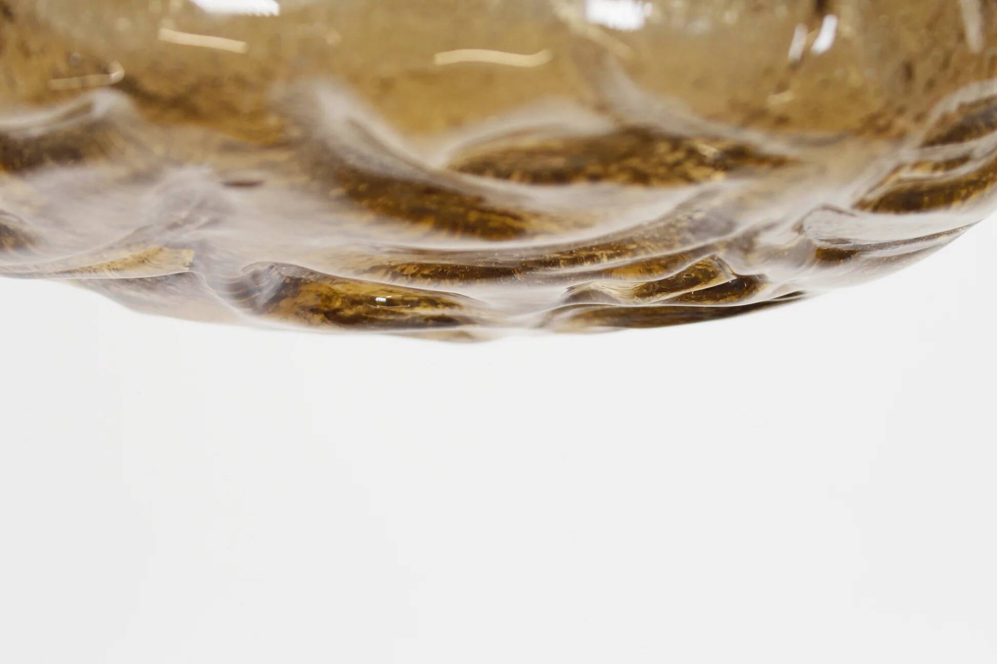 Amber glass ceiling lamp by RZB Leuchten