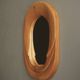 Mid-Century Anthroposophical Pine Wall Mirror, 1970s