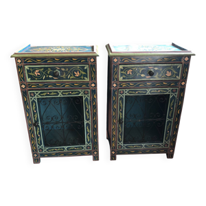 Lot 2 meubles chevet - marocain