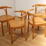 Suite de 4 chaises bistrot vintage