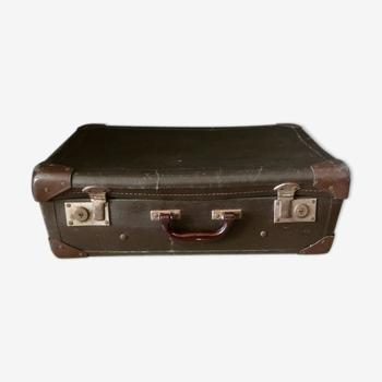 Vintage brown suitcase handle in Bakelite