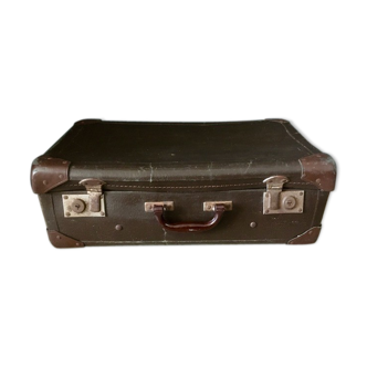 Vintage brown suitcase handle in Bakelite