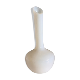 White opaline vase