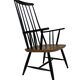Vintage easy chair with high back and armrest from the 60s