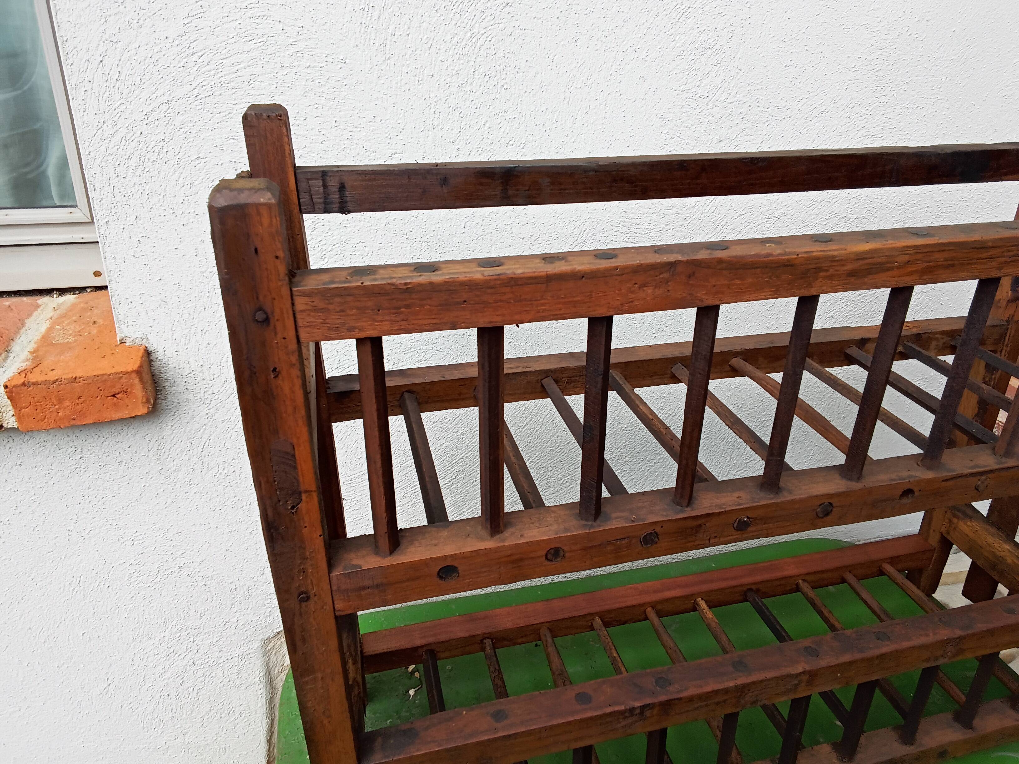 Wooden wall shelf