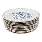 Assiettes plates terre de fer Boch Frères