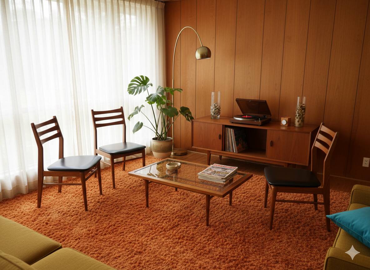 4 Scandinavian chairs from the 1960s