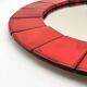 Vintage handcrafted ceramic mirror, 1970s