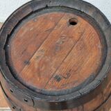 Barrel in oak surrounded by ancient metal, 38 cm