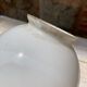 White glass globe