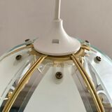 Glass pendant lamp 80s