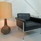 Vintage Italian ceramic floor lamp 60s