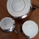 Ensemble cafetière ou théière pot à lait sucrier Art Deco