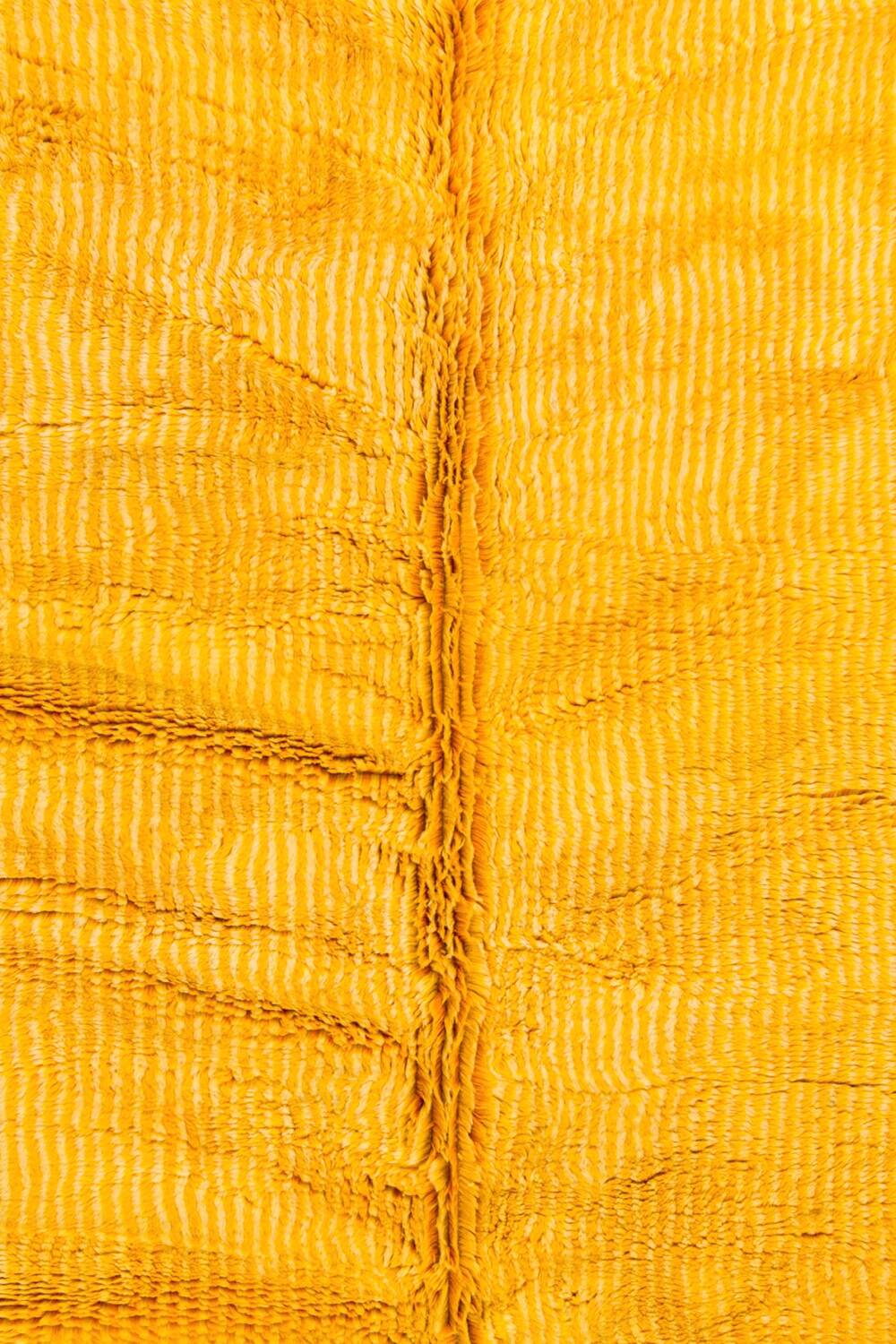 Tapis marocain Mrirt jaune d’or