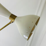 Asymmetric Italian Brass Ceiling Lamp  Style, 1950s Mid-Century