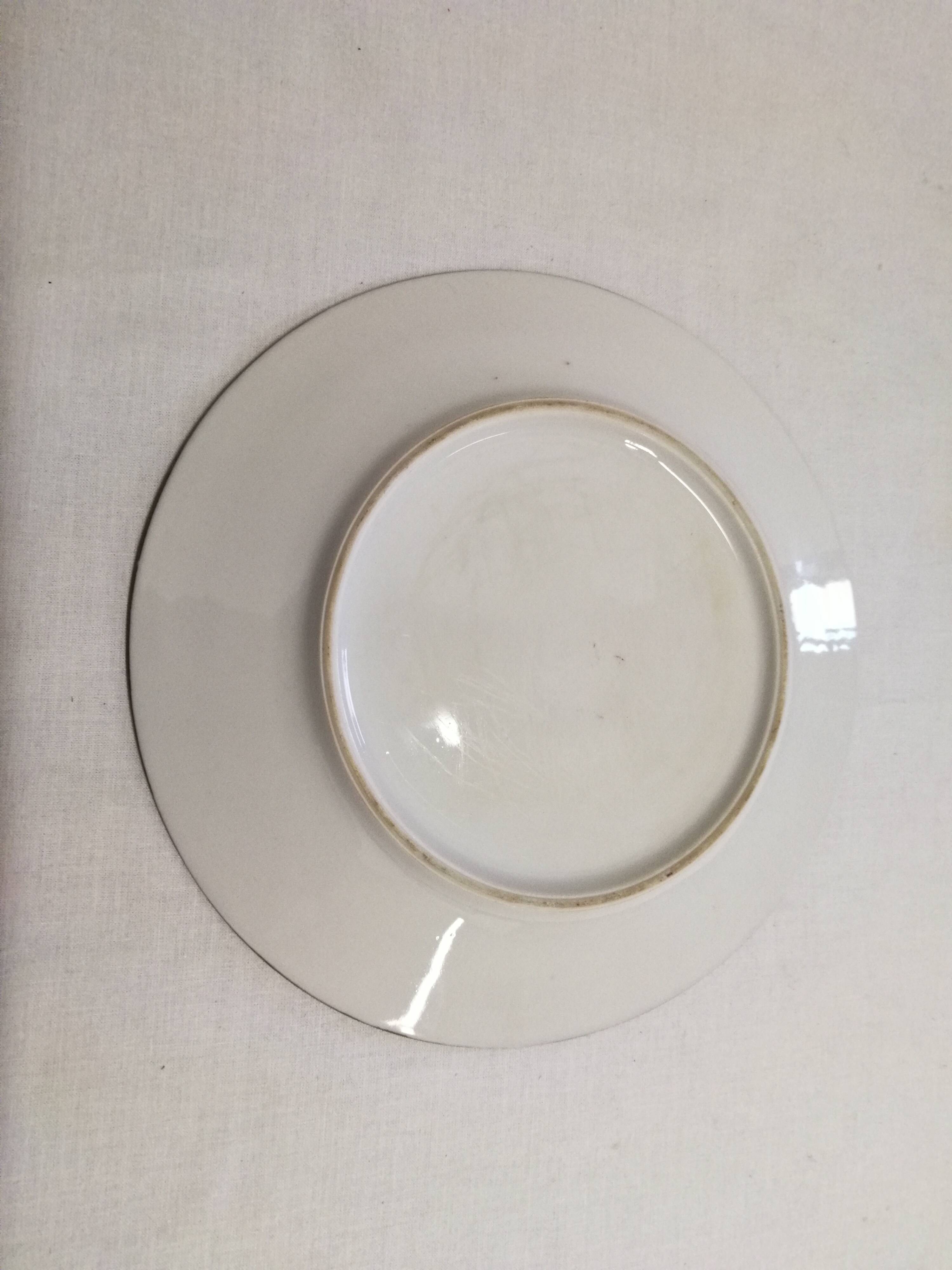 Assiette en Porcelaine Samson Armorié Blason