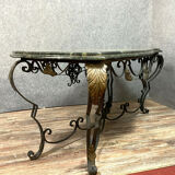Table with a beautiful marble with green sea throat