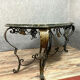 Table with a beautiful marble with green sea throat