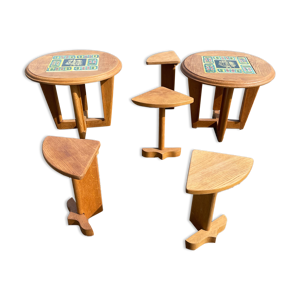 Paire de tables, bout - guillerme chambron