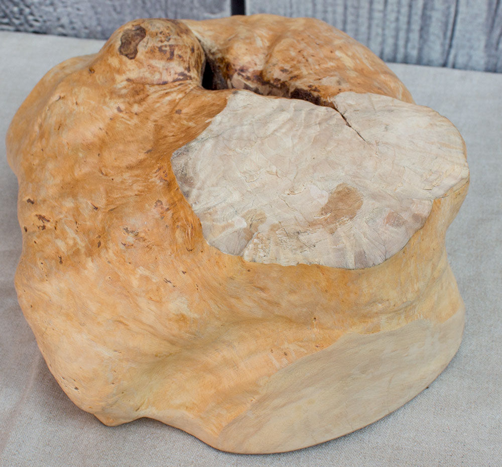 Old wooden bowl suede Lapland