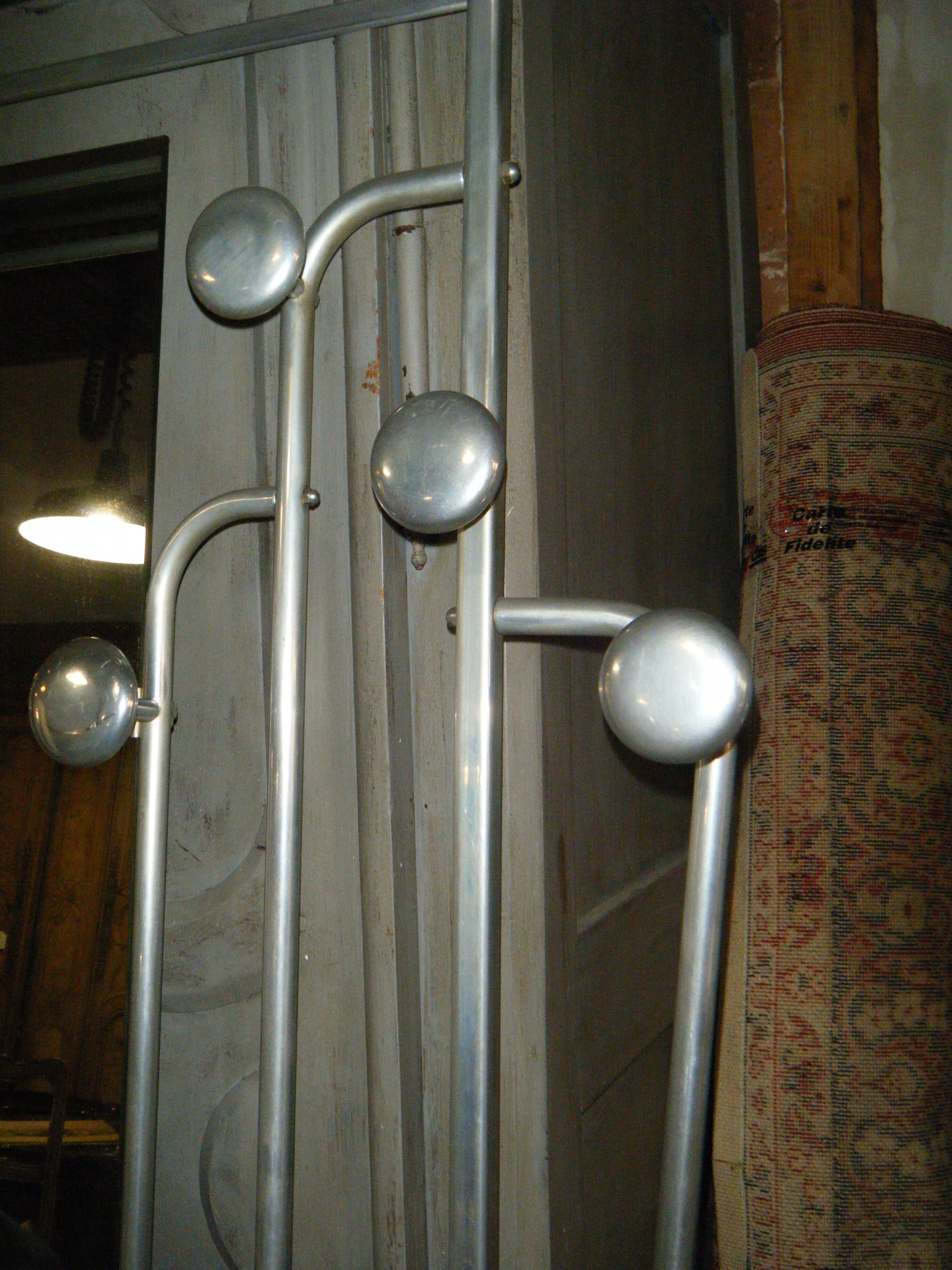 50's old aluminium coat hanger