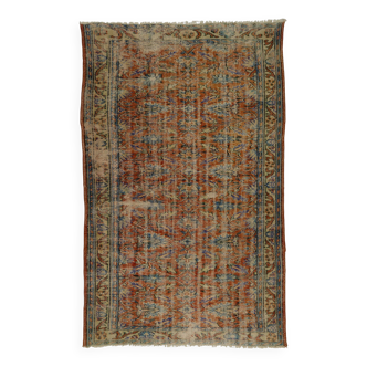 Tapis vintage turc unique tissé à la main - charme rustique vintage 265 x 168